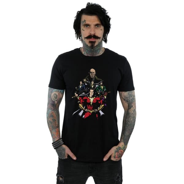 DC Comics Mens Shazam Team Up T-Shirt