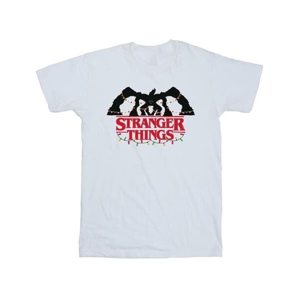 Netflix Boys Stranger Things Demogorgon Christmas Lights T-Shirt