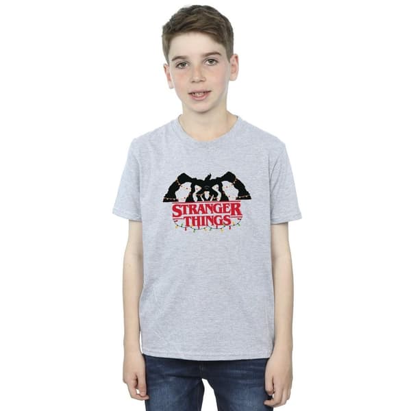 Netflix Boys Stranger Things Demogorgon Christmas Lights T-Shirt