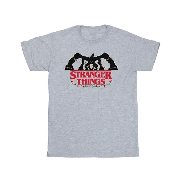 Netflix Boys Stranger Things Demogorgon Christmas Lights T-Shirt