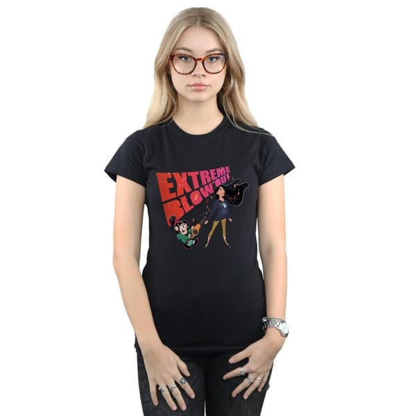 Disney Womens/Ladies Wreck It Ralph Pocahontas And Vanellope Cotton T-Shirt