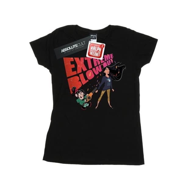 Disney Womens/Ladies Wreck It Ralph Pocahontas And Vanellope Cotton T-Shirt