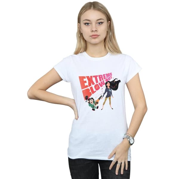 Disney Womens/Ladies Wreck It Ralph Pocahontas And Vanellope Cotton T-Shirt