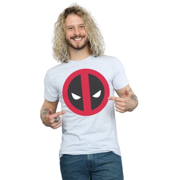 Marvel Mens Deadpool Large Clean Logo T-Shirt