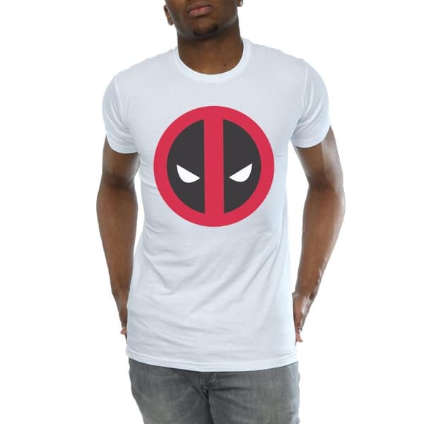 Marvel Mens Deadpool Large Clean Logo T-Shirt