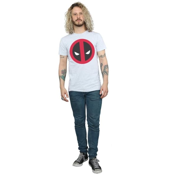 Marvel Mens Deadpool Large Clean Logo T-Shirt