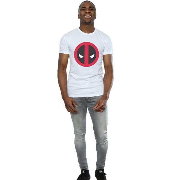 Marvel Mens Deadpool Large Clean Logo T-Shirt