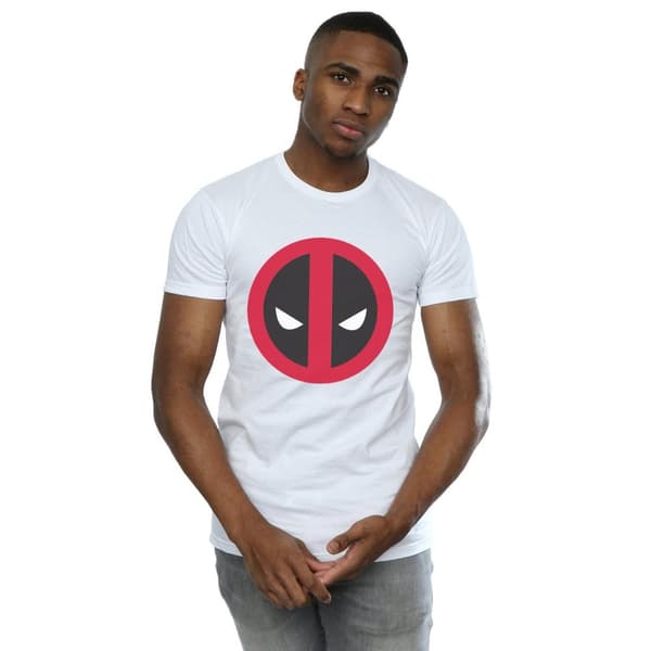 Marvel Mens Deadpool Large Clean Logo T-Shirt