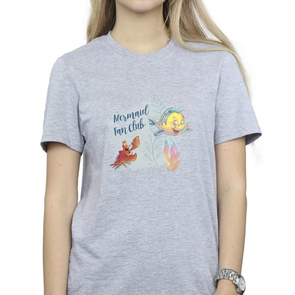 Disney Dam/Tjej Den lilla sjöjungfrun Club Boyfriend T-shirt i bomull