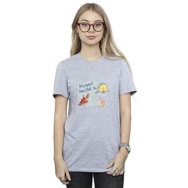 Disney Dam/Tjej Den lilla sjöjungfrun Club Boyfriend T-shirt i bomull