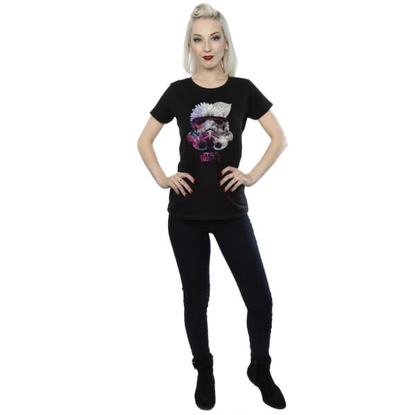 Star Wars Womens/Ladies Stormtrooper Floral Helmet Cotton T-Shirt