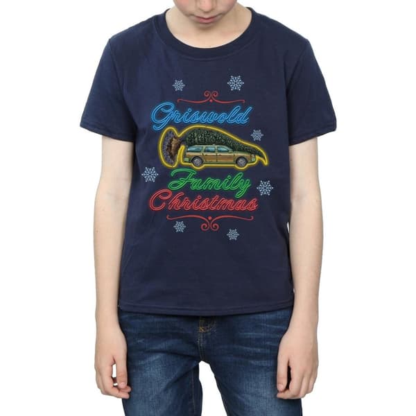National Lampoon´s Christmas Vacation Griswold-familjens jul-t-shirt för pojkar