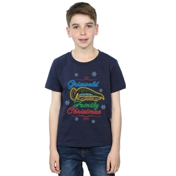National Lampoon´s Christmas Vacation Griswold-familjens jul-t-shirt för pojkar