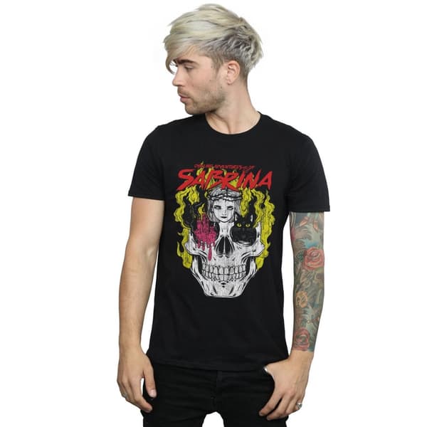 The Chilling Adventures Of Sabrina Mens Icon Skull T-Shirt