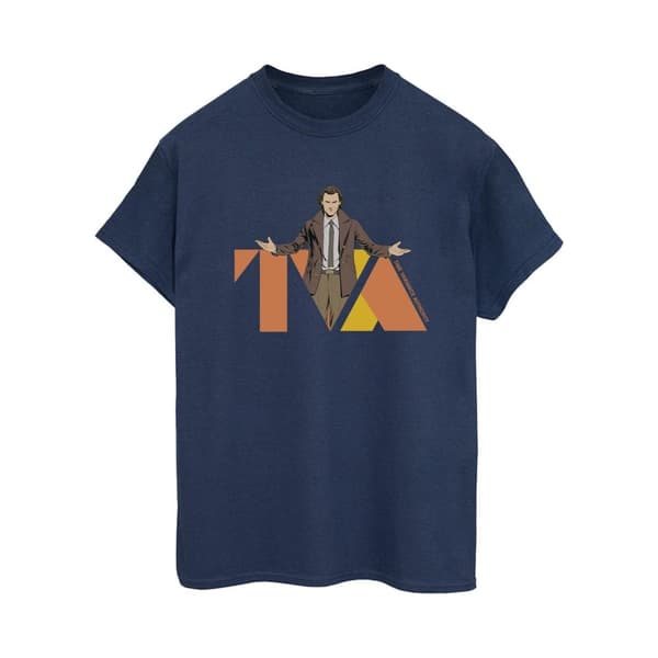 Marvel Womens/Ladies Loki TVA Pose Cotton Boyfriend T-Shirt