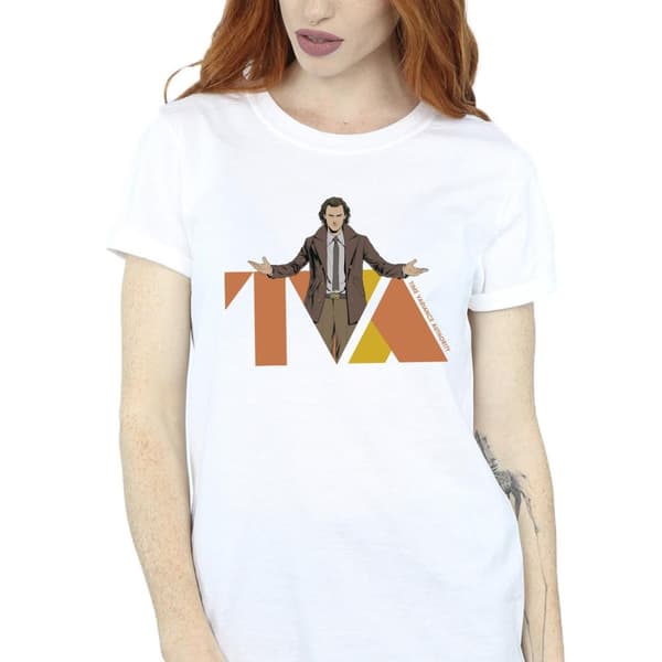 Marvel Womens/Ladies Loki TVA Pose Cotton Boyfriend T-Shirt