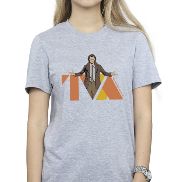 Marvel Womens/Ladies Loki TVA Pose Cotton Boyfriend T-Shirt
