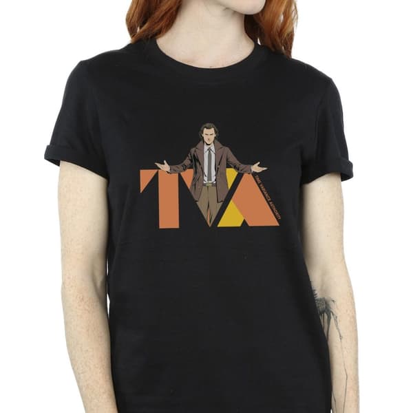 Marvel Womens/Ladies Loki TVA Pose Cotton Boyfriend T-Shirt