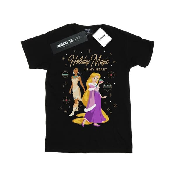 Disney Dam/Tjej Princess Holiday Magic In My Heart Boyfriend T-shirt i bomull