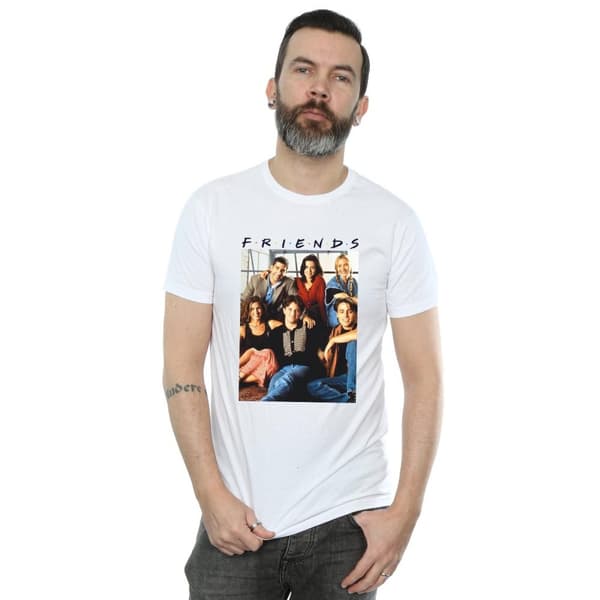 Friends Mens Group Photo Window T-Shirt