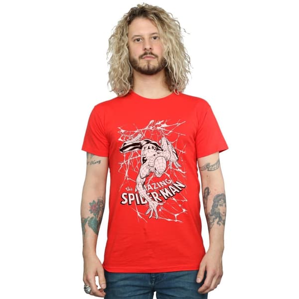 Marvel Mens Spider-Man Web Crawler T-Shirt