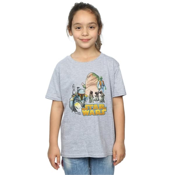 Star Wars Girls Vintage Montage Cotton T-Shirt