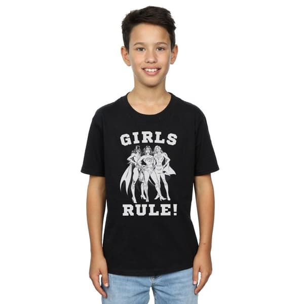 DC Comics T-shirt för pojkar Justice League Girls Rule