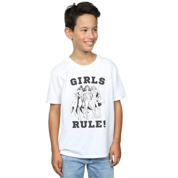 DC Comics T-shirt för pojkar Justice League Girls Rule