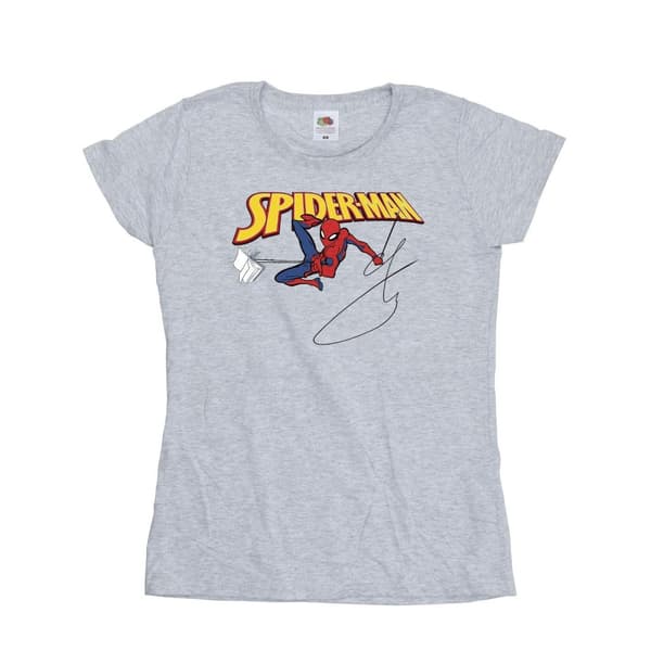 Marvel Dam/Tjej Spider-Man With A Book - T-shirt i bomull