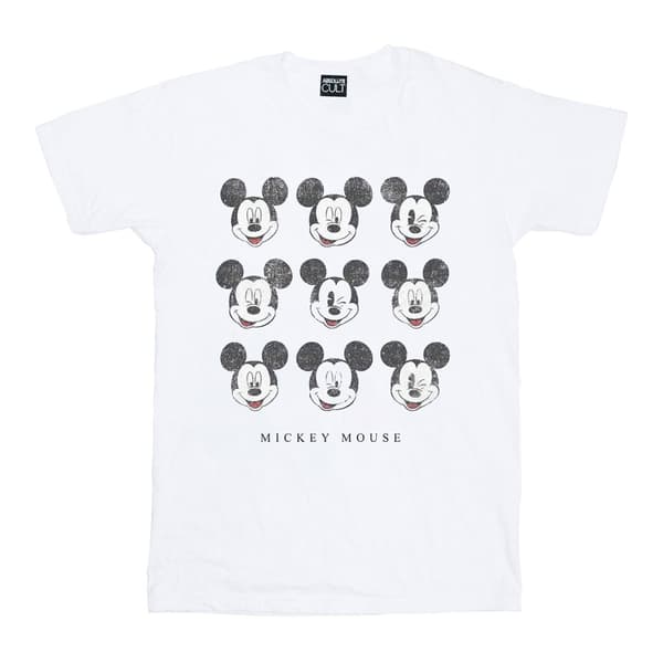 Disney Womens/Ladies Mickey Mouse Wink And Smile Cotton Boyfriend T-Shirt
