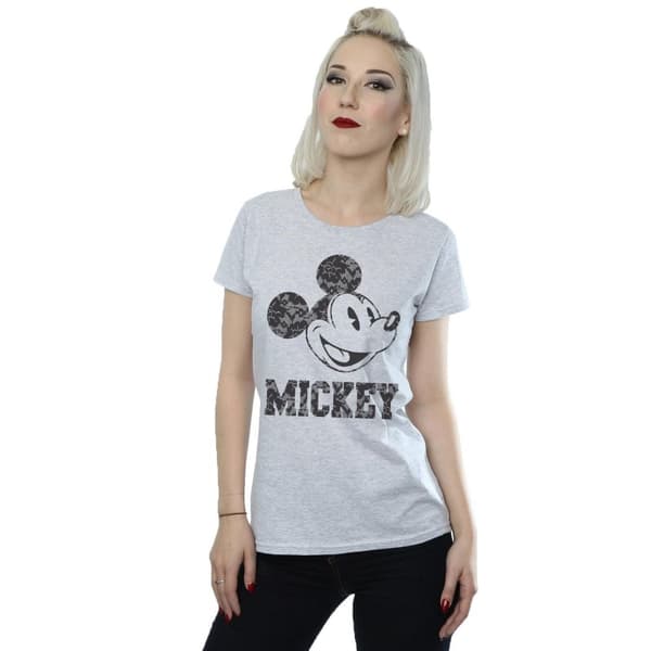 Disney Dam/Tjej Musse Pigg Spetsar Bomulls-T-shirt
