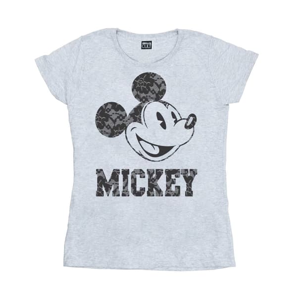 Disney Dam/Tjej Musse Pigg Spetsar Bomulls-T-shirt