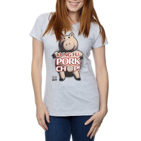 Disney Womens/Ladies Toy Story Kung Fu Pork Chop Cotton T-Shirt