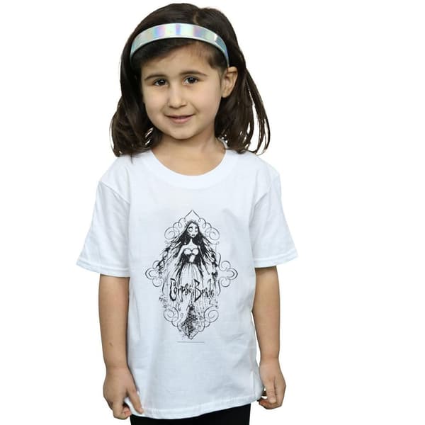 Corpse Bride Girls Sketched Bride Cotton T-Shirt