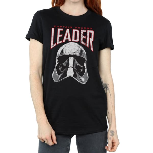 Star Wars Dam/Tjej The Last Jedi Ledarhjälm Boyfriend T-shirt i bomull