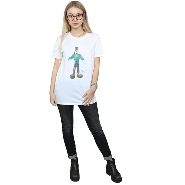 Disney Womens/Ladies Frankenstein Goofy Cotton Boyfriend T-Shirt