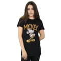 Miniatyrbild 2 av 3: Disney Dam/Tjej Musse Pigg Guldstaty Boyfriend T-shirt i bomull