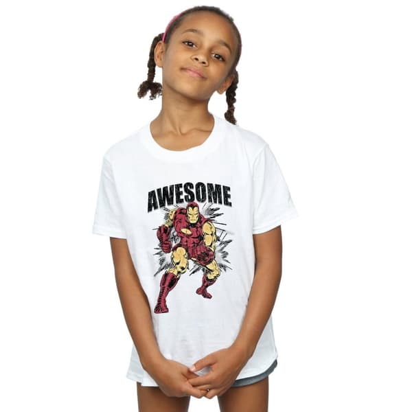 Marvel Girls Awesome Iron Man Cotton T-Shirt