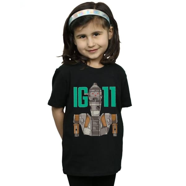 Star Wars Girls The Mandalorian IG-11 Bounty Hunter Cotton T-Shirt