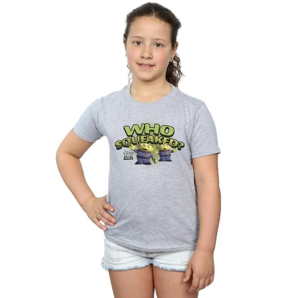 Disney T-shirt i bomull för flickor Toy Story Who Squeaked?