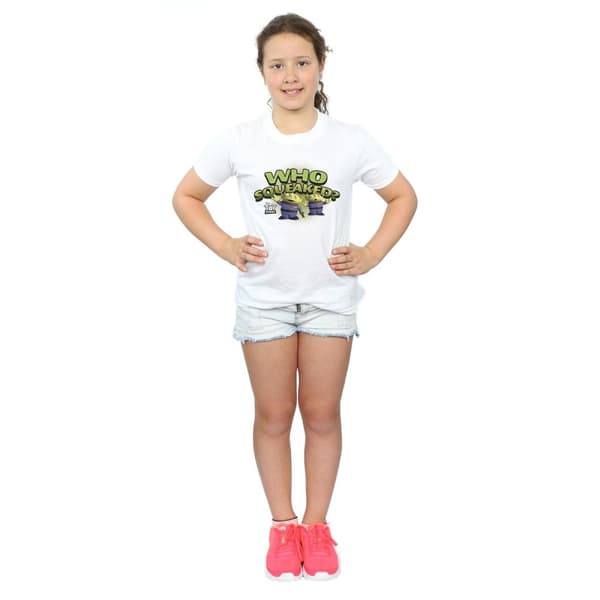 Disney T-shirt i bomull för flickor Toy Story Who Squeaked?