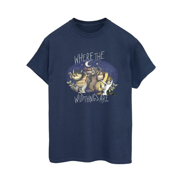 Where The Wild Things Are Boyfriend-t-shirt i bomull för damer/damer