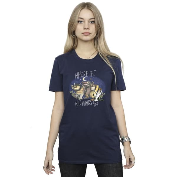 Where The Wild Things Are Womens/Ladies Cotton Boyfriend T-Shirt