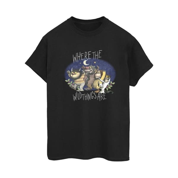 Where The Wild Things Are Womens/Ladies Cotton Boyfriend T-Shirt