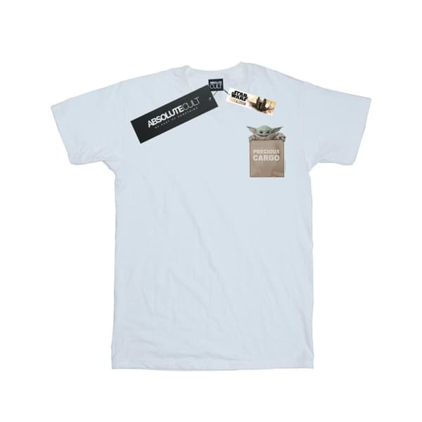 Star Wars Mandalorian Precious Cargo Faux Pocket T-shirt i bomull för flickor