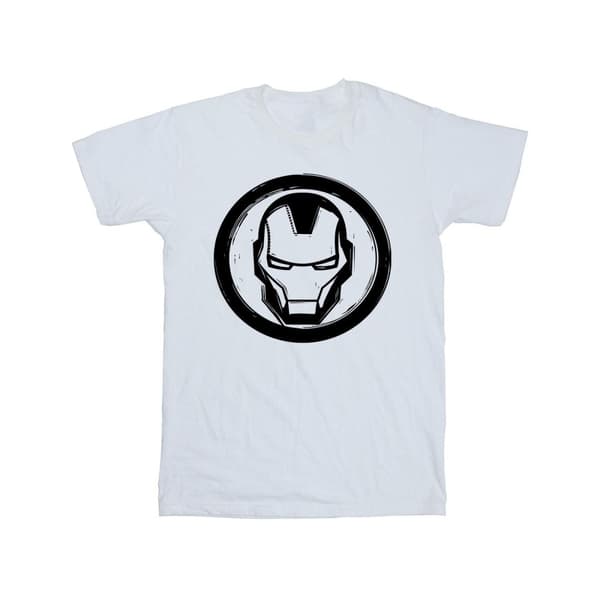 Marvel Girls Iron Man Chest Logo Cotton T-Shirt