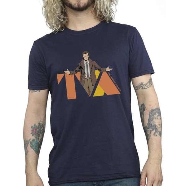 Marvel Mens Loki TVA Pose T-Shirt