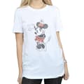 Miniatyrbillede 3 af 5: Disney Womens/Ladies Minnie Mouse Waving Cotton Boyfriend T-Shirt