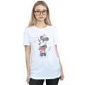 Miniatyrbillede 2 af 5: Disney Womens/Ladies Minnie Mouse Waving Cotton Boyfriend T-Shirt