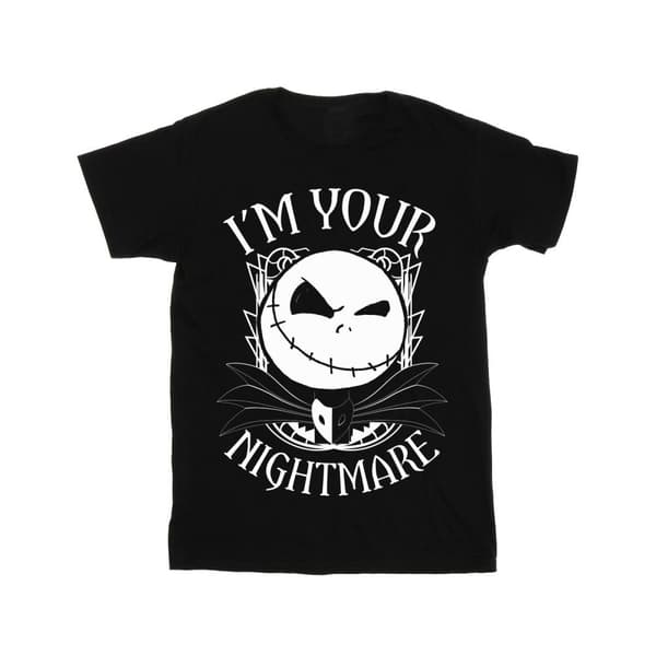 Disney Womens/Ladies Nightmare Before Christmas Nightmare Cotton Boyfriend T-Shirt